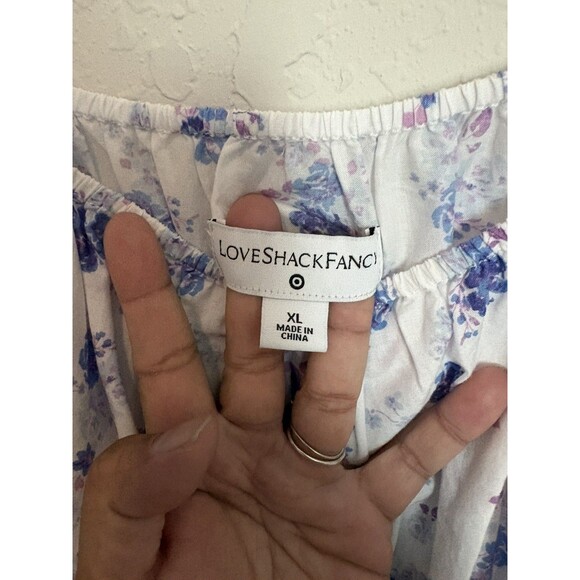 LoveShackFancy Target Floral Maxi Dress Tiered Gemma Cottagecore Peasant Size XL - Picture 12 of 13